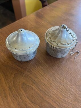 Silver Tea Infuser Set - Aluminum Loose Leaf Coffee & Tea Filters
